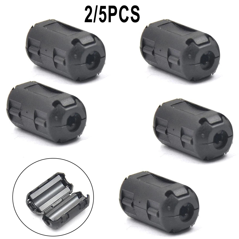 TDK 5mm Ferrite Core Noise Suppressor Filter Ring Cable Clip On Wire RFI EMI Speaker Cable Solar Panel/USB/Audio Cable Cover