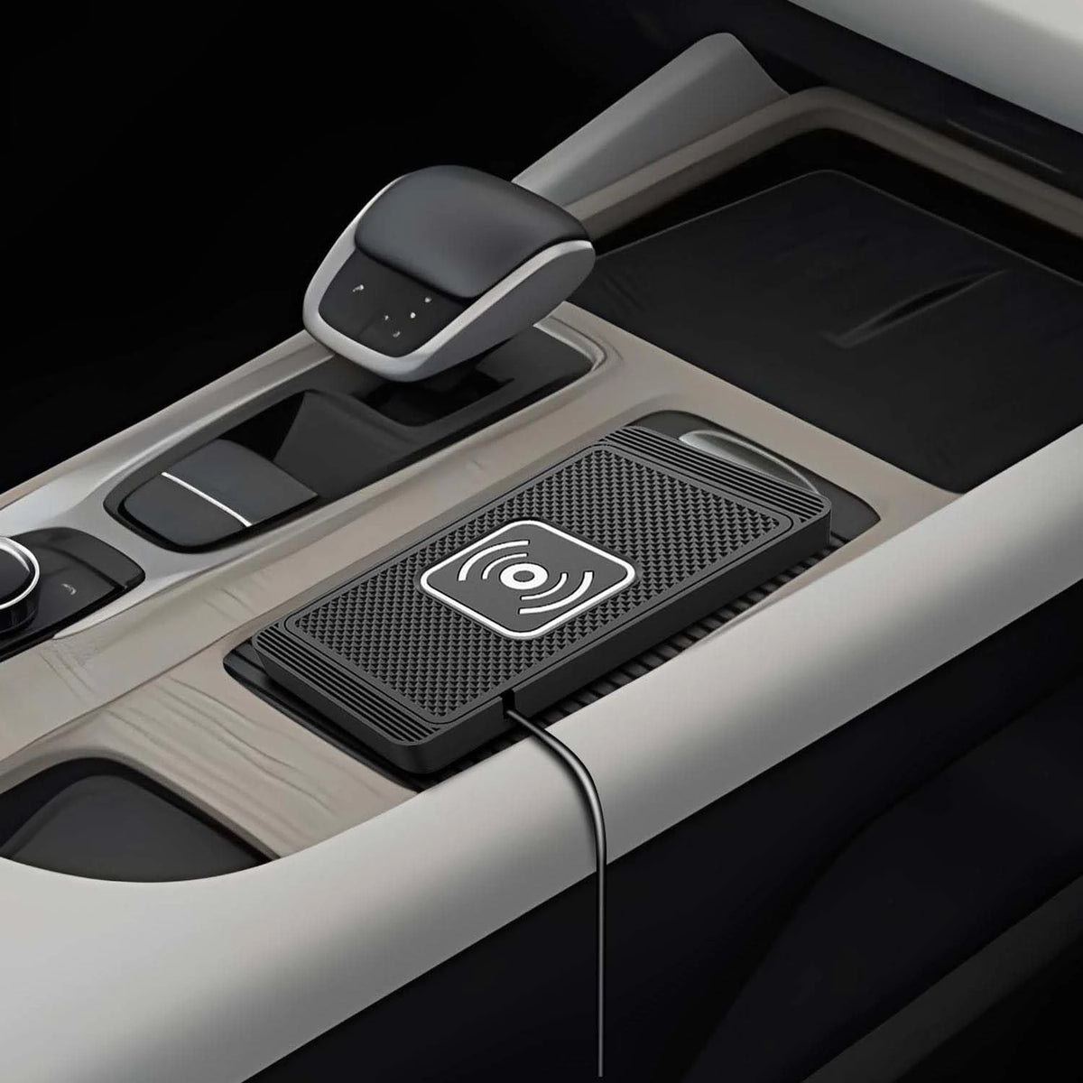 Car Wireless Charger Non-Slip Dashboard Phone Charger Mat with Type C Cable for Ford Maverick 2022-2025 Car Interior Accessories