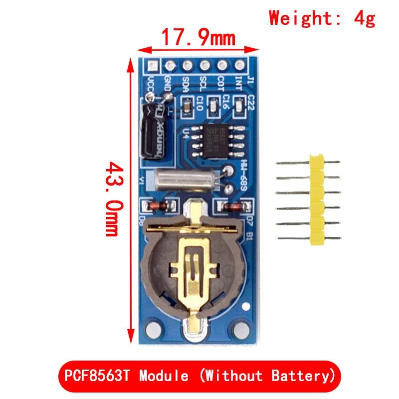1PCS PCF8563 DS3231 PCF8523 AT24C32 DS1302 DS2121SN  IIC Precision RTC Real Time Clock Memory Module For Arduino new original