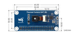 Thermal-90 Camera HAT (B) Waveshare Long-wave IR Imaging For Raspberry Pi Options For 45 90 FOV Raspberry Pi IR Camera 80x62