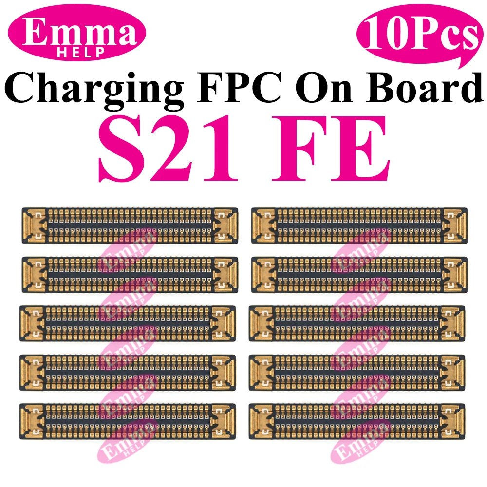 10Pcs Charging FPC Connector For Samsung S25 S24 S23 S22 S21 S20 Ultra Plus Note 10 20 Motherboard Main Board Flex Ribbon Port