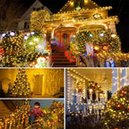 1000/500LED Green Wire Led String Fairy Lights US/EU Plug 110V/220V Waterproof LED Christmas Tree Holiday Home Garden Decor Xmas