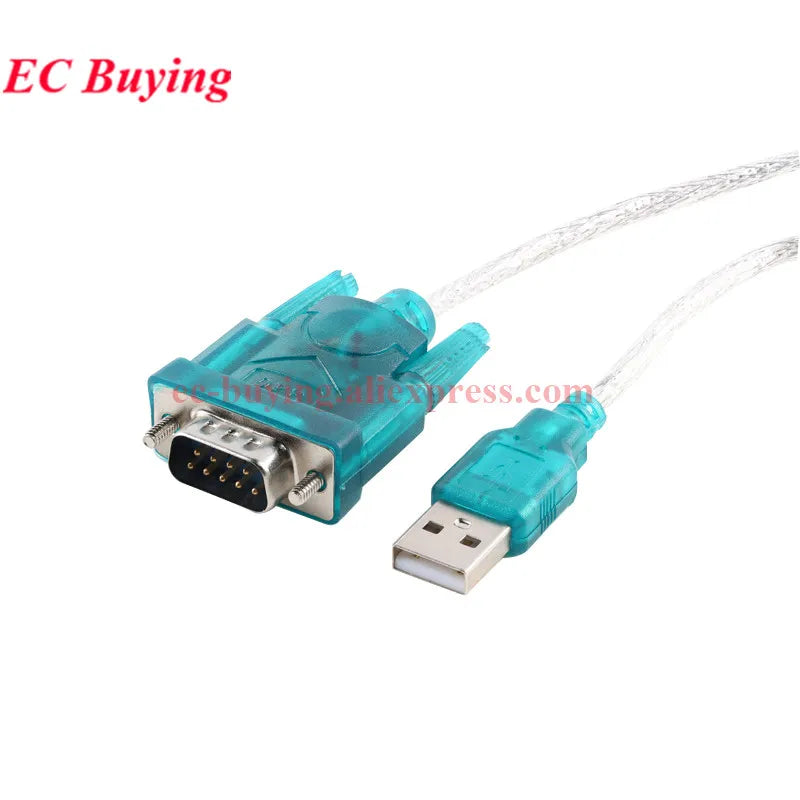 USB to RS232 COM Serial Port RS-232 9 Pin DB9 Data Cable 340 Convertor PDA FT232 PL2303 With Female Adapter WIN10 Windows 8 XP
