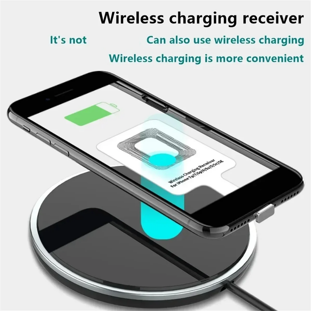 Type-C Wireless Charging Receiver Type C Fast Wireless Charger Adapter for Samsung Huawei Xiaomi HLJS