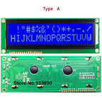 5PCS Larger LCD 1602 16x2 Large Character Big Size Yellow Blue Display Module 122*44mm HD44780 SPLC780D LMB162GBY