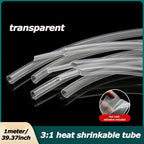 20/50/100/200M/ roll Heat Shrink Tube  Transparent 3: 1 ratio Adhesive Lined with Glue Dual Wall Tubing Wrap Wire Cable kit