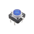 Tactile Push Button Switches 12x12x7.3mm 4 Pin Illuminated Tact Switch LED Light Button Reset Momentary Switches 12*12*7.3mm