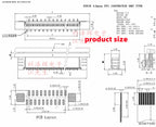 50pcs Ffc Fpc Socket 0.5mm Vertical Type Ribbon Flat Connector 4/6/8/10/12/14/16/20/24/30/34/40/50pin