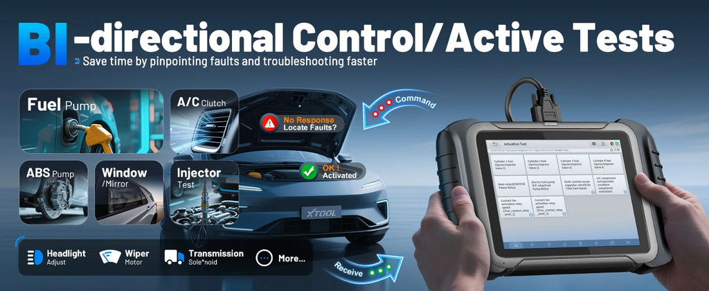 XTOOL D8S Car Diagnostic Tools ECU Coding Bi-Directional Control Key Programmer 42 Service Automotive Tool With CAN FD DOIP FCA