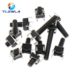 20PCS 6x6 Push Button Switch DIP 6X6X4.3 Light Touch Switch 6*6*4.3/5/6/7/8/9/10/11/12/13MM The Power Switch 4Pins
