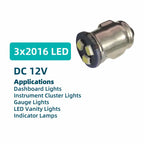 2x BA7S LED Car Interior Light T7 LLB281 GLB28 Dashboard Gauge Warning Switch Lamp DC 12V 6V 24V Auto Speedometer 3898 16037