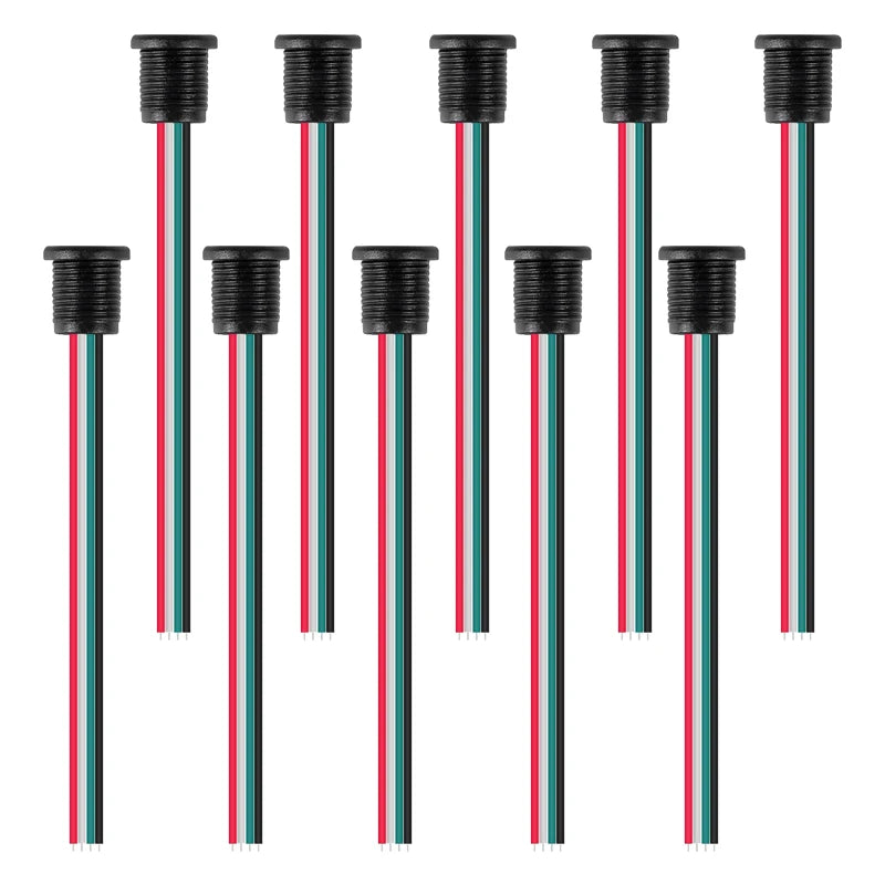 10pcs Type-C Female Socket Connector Waterproof Jack Female Charging Port 3A USB-C Charger Plug Socket(4pin Without Terminal)