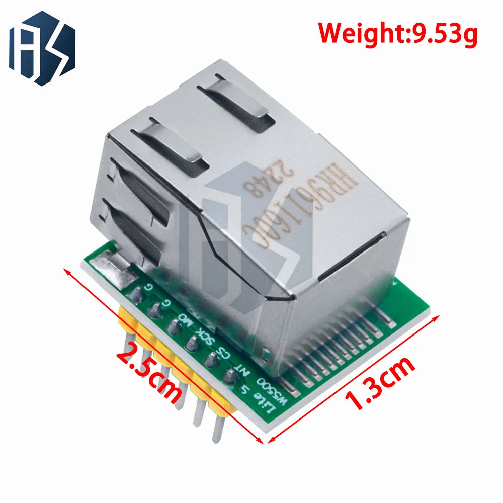 1PC/5PCS/10PCS   W5500 Ethernet network module hardware TCP / IP 51 / STM32 microcontroller program over W5100 blue/green