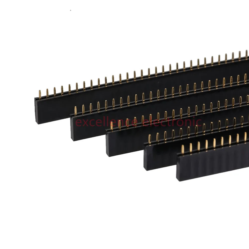 155PCS 2.54mm Single Row Pin Socket Female Header Connector Box 4/6/8/10/12/16/20/40pin PCB Board Combination Kit for Arduino