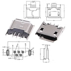60PCS 5 Pin Socket Connector Micro USB Socket Connectors Assortment Set 12 Models SMD DIP For MP3 Lenovo Huawei Samsung SMD DIP