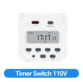 CN101A Digital Microcomputer 7Days Weekly Programmer Electronic Timer Switch 220V Time Relay with Countdown 12V DC for Light Fan