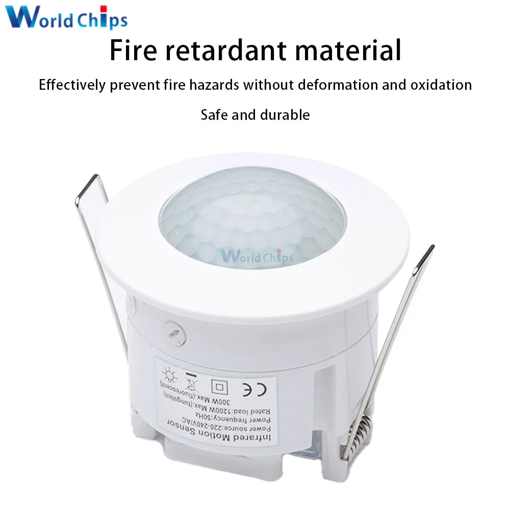110V 220V Ceiling PIR Infrared Body Motion Sensor Detector Lamp Light Switch lampholder For LED lamp Bulb Automatic ON / OFF