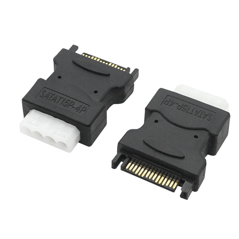 15 pin SATA Male to 4 Pin Molex PC IDE Female Power Adapter Power Hard Drive Adapter