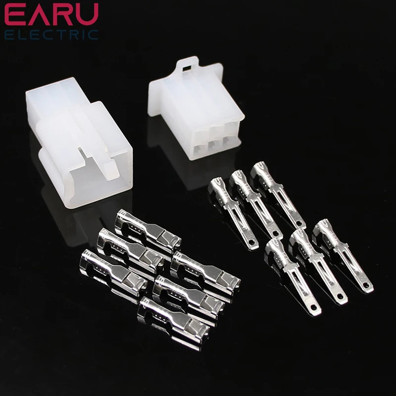 10/20Set 2.8mm 2/3/4/6/9 Pin Automotive 2.8 Electrical Wire Connector Male Female Cable Terminal Plug Kits Motorcycle Ebike Car