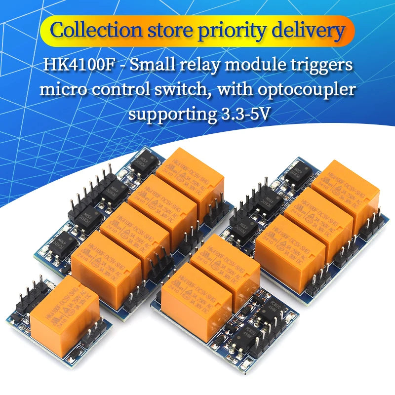 HK4100F small relay module supports 3.3V 5V trigger micro control switch with optocoupler