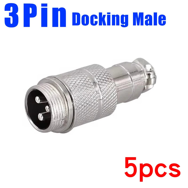 Aviation Plug GX12 GX16 GX20 Butt Soldering Socket 2/3/4/5/6/7/8/9/10Pin Wire Docking Connectors