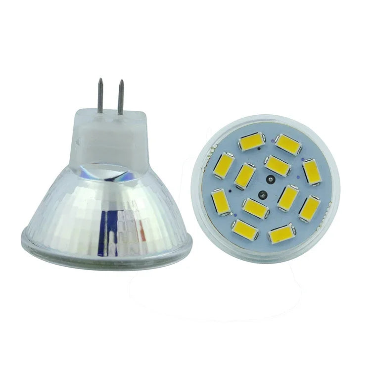 MR11 GU4 Mini LED Spotlight Bulbs AC DC12V 5730SMD 7W 15LEDs Super Bright Cool Warm White Lamp Replace 40W Halogen Light