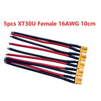XT30U XT30 Plug Male and Female Connector with 100mm 16AWG Wire Cable for QuadcopterRC Fixed wing Lipo Battery FPV Drone charger