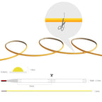 5V USB Tuya WiFi Tuya Zigbee 3mm 4mm Ultra Thin COB LED Strip Lights for Home Decor DIY Blue/Pink/Purple High Density LED Tape