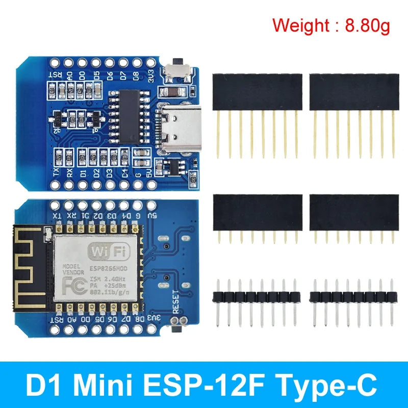 WeMos D1 Mini ESP8266 ESP-12F ESP12 Module WiFi Development Board Micro USB 3.3V Based On ESP-8266EX 11 Digital Pin For Arduino