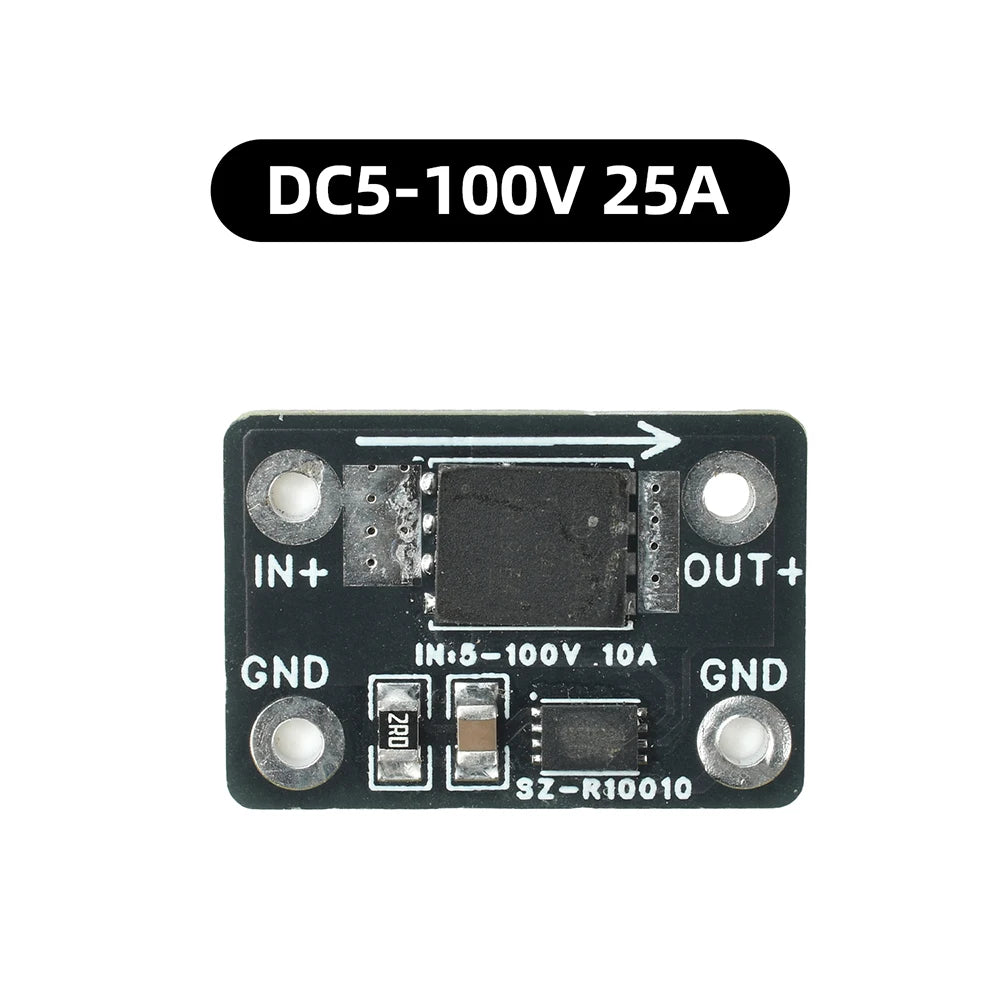 Ideal High-Current Diode Module 25A/30A DC 5-60V/DC 5–100V Solar Backfeed Protection Battery Reverse Connection Protection