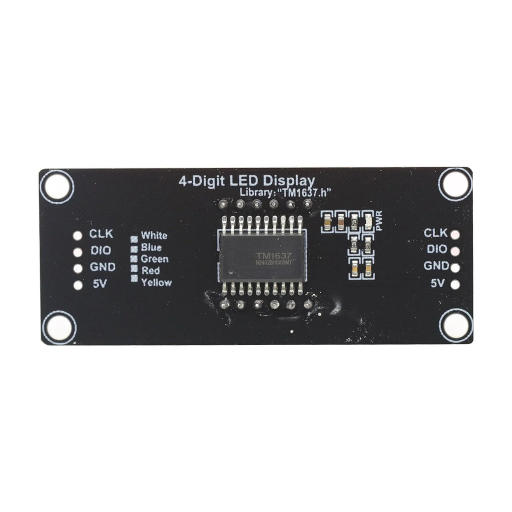 TM1637 LED Display Module 4 Digit 7 Segment 0.56 inch Time Clock Indicator Tube Module Red Blue Green Yellow White for Arduino
