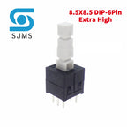 10PCS 5.8x5.8 7x7 8x8 8.5x8.5mm Non-Self-Locking / Self-Locking Switch / UNlock Push 6 Pin Tactile Power Micro Button Switches