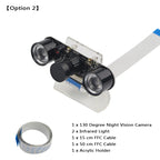Raspberry Pi 4 Night Vision Camera with 2 Infrared Light 5MP OV5647 Webcam for Monitoring 3D Printer for Raspberry Pi 4B 3B+ 3B