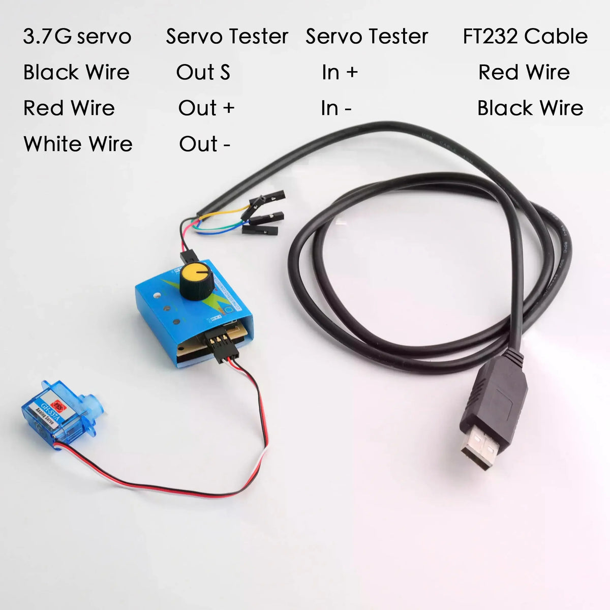 1/2/4 PCS GH-S37D Micro Digital Servo Motor 3.7g Super Light 90 Degree for RC Plane/Helicopter/Boat/Car Super Light Mini Servos
