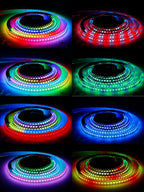 WS2815 Smart Full Color RGB LED Lights Strip 1M-5M 30/60/74/96/144 LEDs/m Individually Addressable IC LED Strips IP30 IP65 IP67