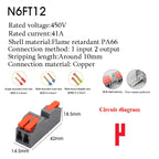 1/5PCS Wire Connector Electrical Cable Led Connectors Mini Terminals Blocks Quick Wiring Push-in Docking Butt Electrician Tools