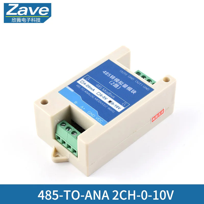 Analog Acquisition Module 4-20mA 0-5V 10V to RS485 Transmitter Modbus Wide Voltage High Precision AD