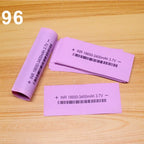 100pcs/lot Battery packaging skin 18650 lithium battery PVC heat shrinkable sleeve packaging skin shrink film insulation sleeve