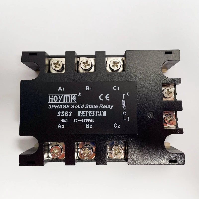 3 Phase Solid State Relay AC to AC 75-280V Input 24-480V Load 110 Volt Power Rele 220V 230V Voltage Control Relay 10-100A