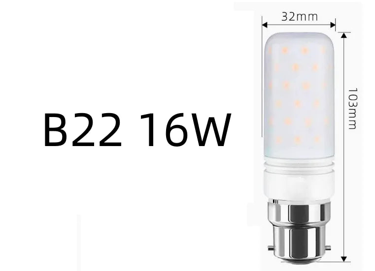 E27 B15 B22 E17 12W 16W 25W 40W LED Corn Light Bulb SMD2835 LED Bulb 110V-220V LEDs Candle Light Spotlight