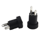5 Pair DC 12V Male Female Socket Panel Mount Barrels Jack Plug Power Connector Female Jack Screw Nut Panel Mount Connector