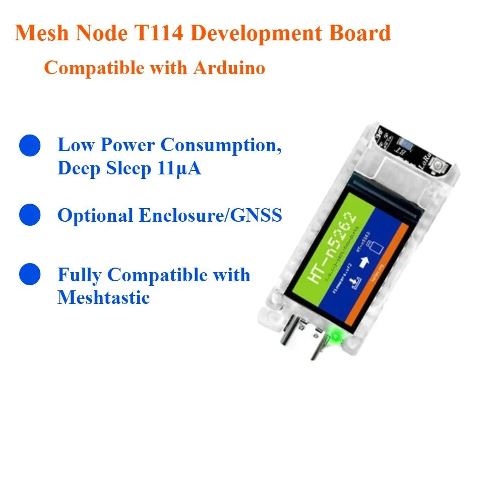 NRF52840 SX1262 LoRa Module T114 Node Dual Core Chip 433 928MHz Frequency Band Meshtastic Compatible for Long Range Communicatio