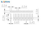 20pcs 2.54mm 1X40P L7.5/11.4/13/15/17/23/30mm Short Long Straight Wire Jumper Single Row Rohs PCB Gold Connector Male Pin Header