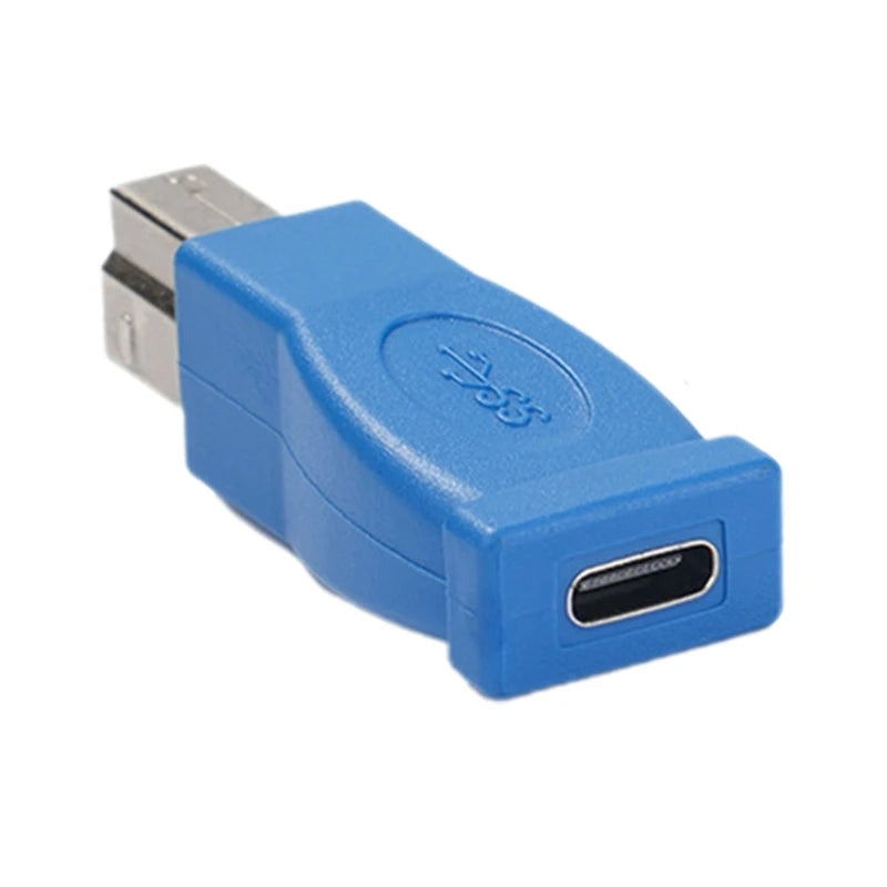 USB B Male to USB Type C Female Adapter for Scanner Printer Converter USB Transfer for Printer MIDI Controller Keyboard