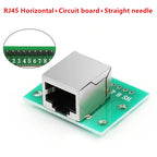 RJ45 Adapter Board To XH2.54 Modular Ethernet Connector Adapter Network Interface + Breakout Board + Pin Header Switch to beta