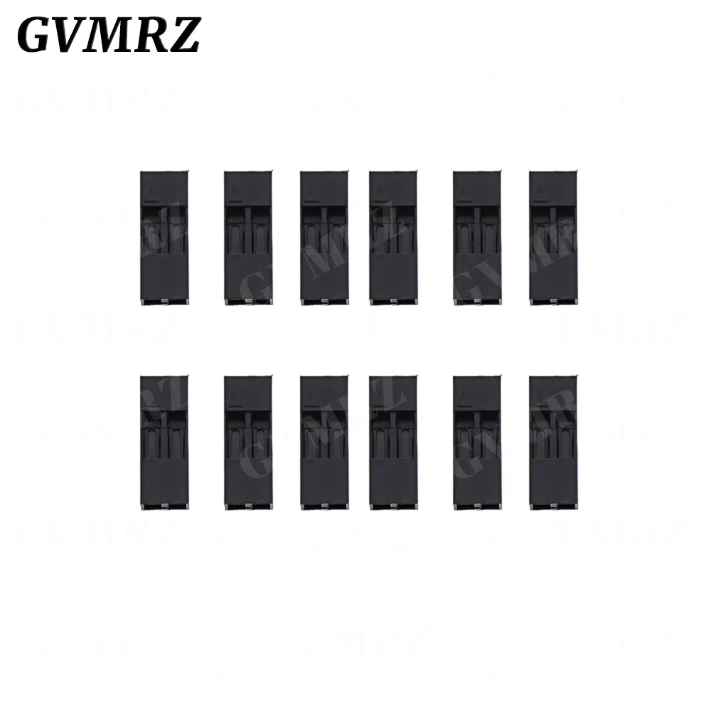 100PCS Dupont Plastic Shell Plug 2.54mm Single Row Dupont Connector 1P/2P/3P/4P/5P/6P/7P/8P/9P/10P Housing