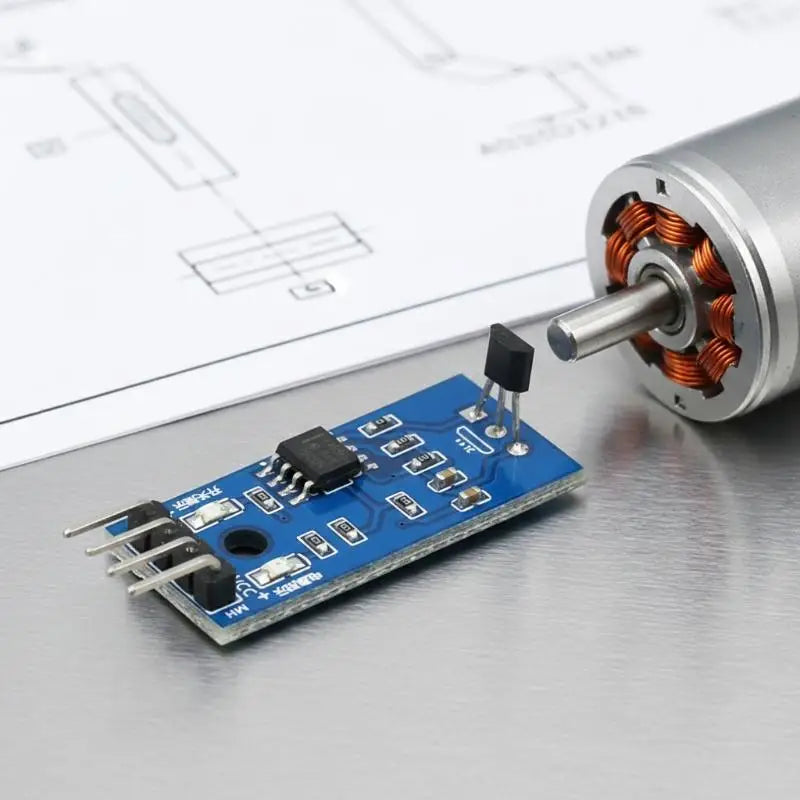Hall Sensor Motor Speed Measurement Module 3144E Single Open Circuit Speed Sensor 3144 Count Sensor A3144 Board A3144E