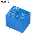 100PCS SRD 5V 9V 12V 24V 48V Power Relay SRD-05VDC-SL-C SRD-09VDC-SL-C SRD-12VDC-SL-C SRD-24VDC-SL-C SRD-48VDC Relays 10A 250VAC