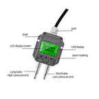 No Display/ LCD Display Air Gas Wind Pressure Differential Sensor 4-20mA 0-10V 0-5V RS485 Differential Pressure Meter Transmitte
