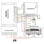 Nema34 Closed Loop Stepper Motor 4.5Nm 8.5Nm 12.5Nm with Encoder Driver Power Supply MACH3 Interface Board for CNC Engraver Kit